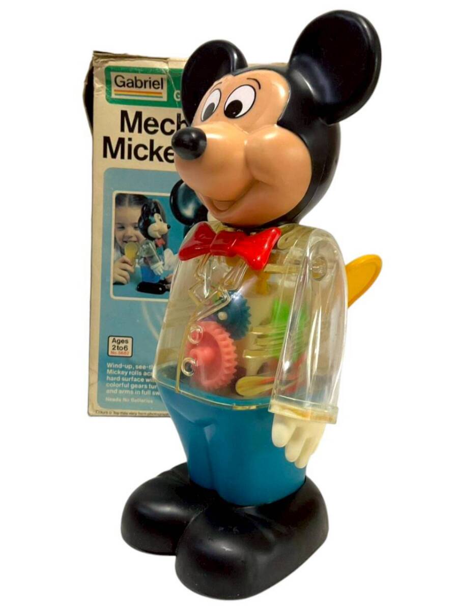 C6: [ как новый работа хороший редкий ]1970 годы Mickey Mouse zen мой игрушка Hong Kong производства 24cm неиспользуемый товар 