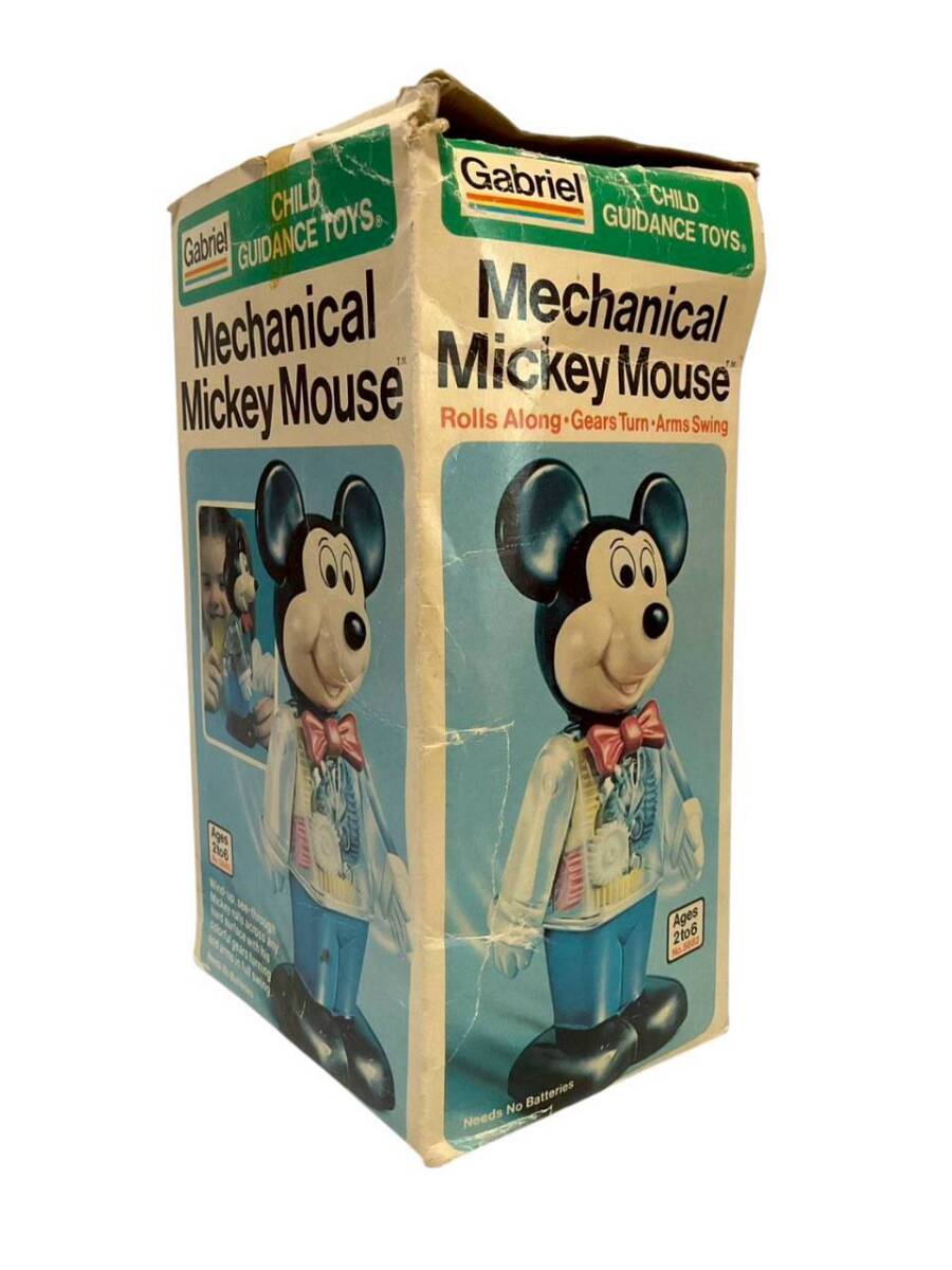 C6: [ как новый работа хороший редкий ]1970 годы Mickey Mouse zen мой игрушка Hong Kong производства 24cm неиспользуемый товар 