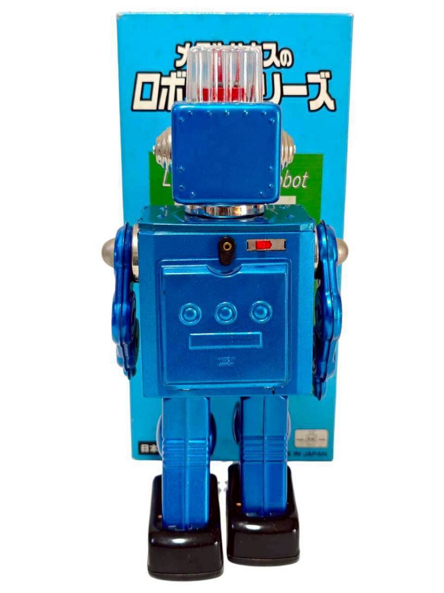 D5.[ как новый работа хороший супер редкий ] синий цвет ro Como -tib робот электрический жестяная пластина игрушка metal house производства 30cm неиспользуемый товар 