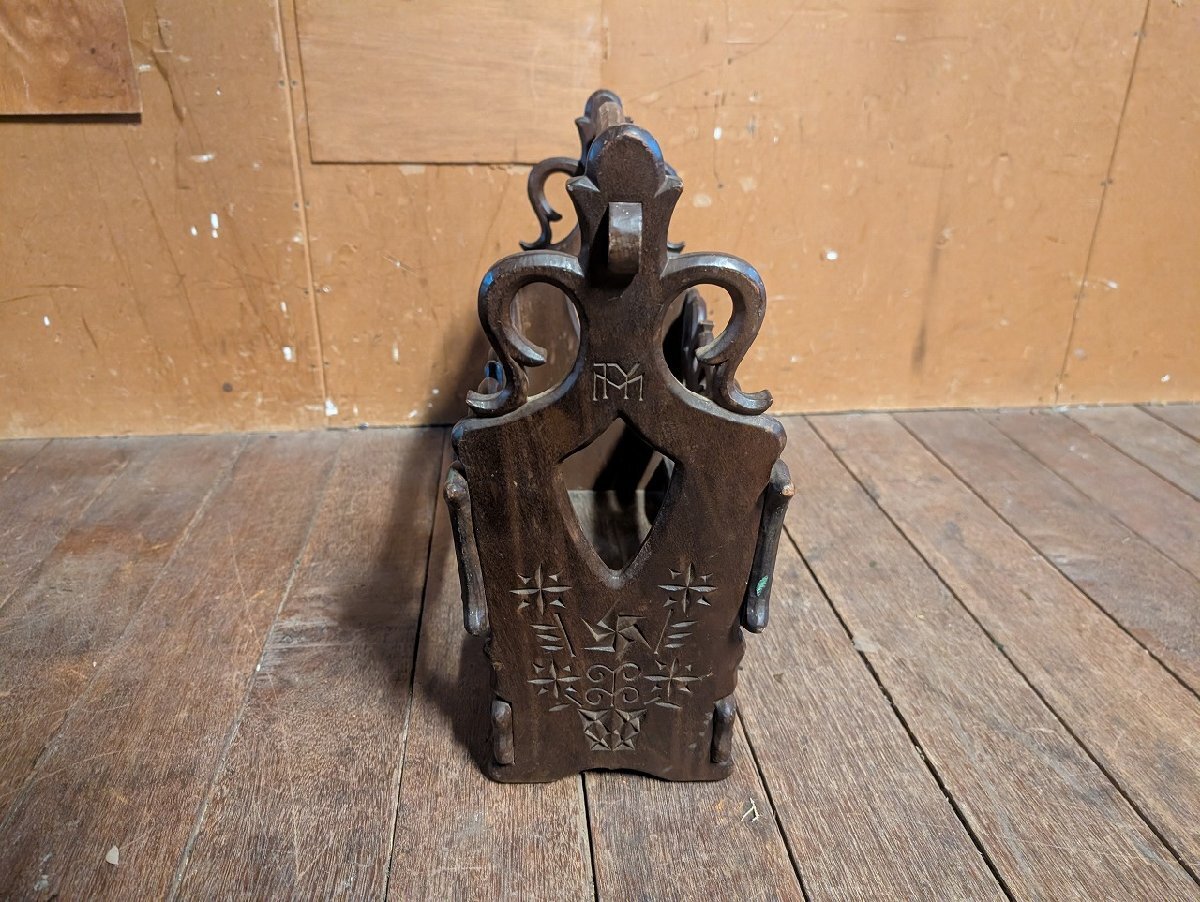  Vintage подставка для журналов тапочки держатель автомобиль Be дерево из дерева скульптура / античный Vintage retro журнал 