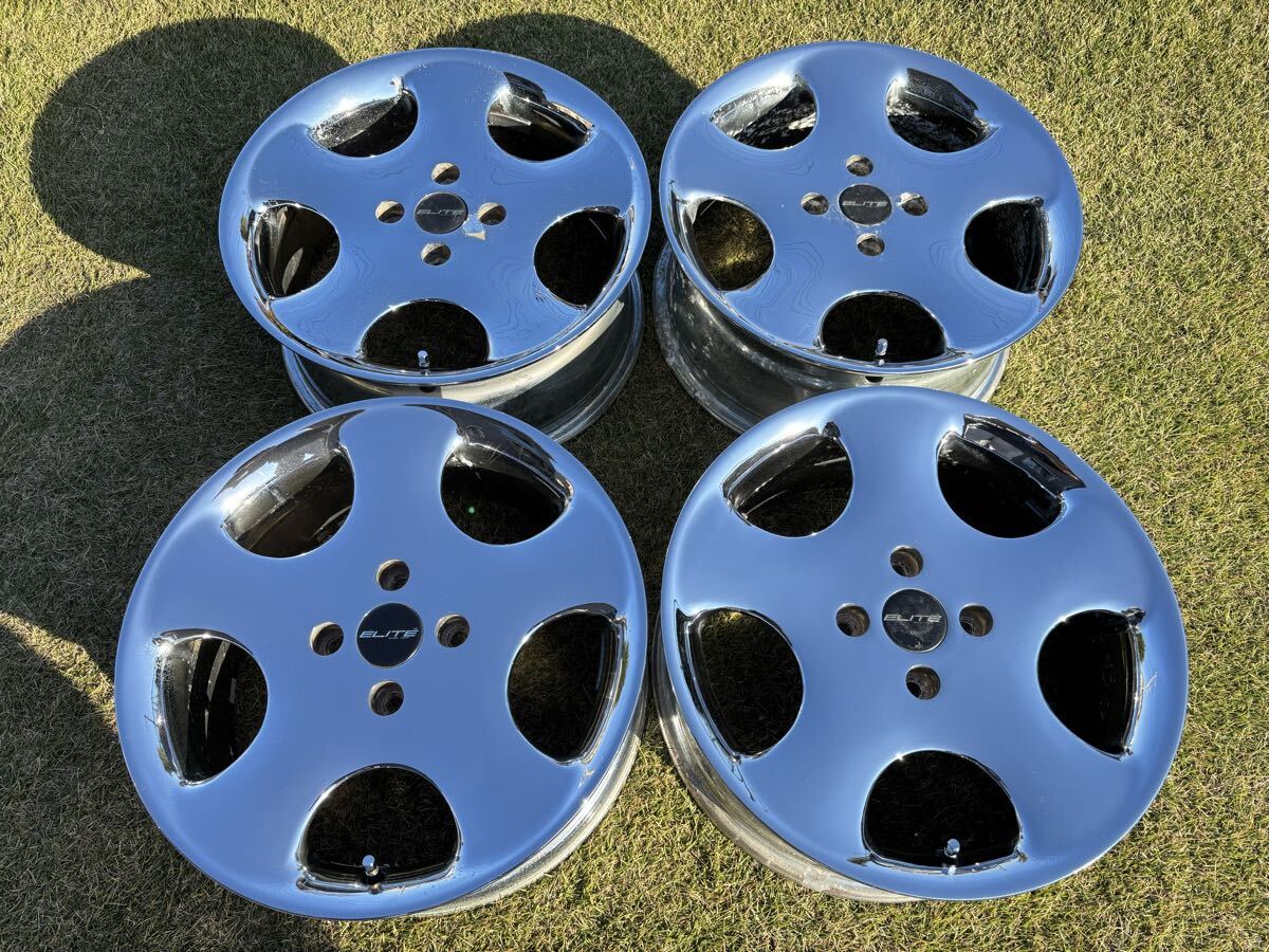 ★手渡し大歓迎 当時物 ELITE エリート デルレイ 17×7.5J アコード インスパイア USDM ローライダー デイトン ハイドロ フローレンスター _画像1