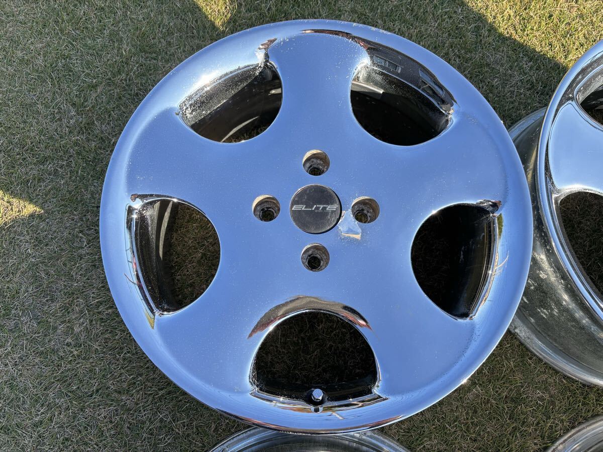 ★手渡し大歓迎 当時物 ELITE エリート デルレイ 17×7.5J アコード インスパイア USDM ローライダー デイトン ハイドロ フローレンスター _画像6