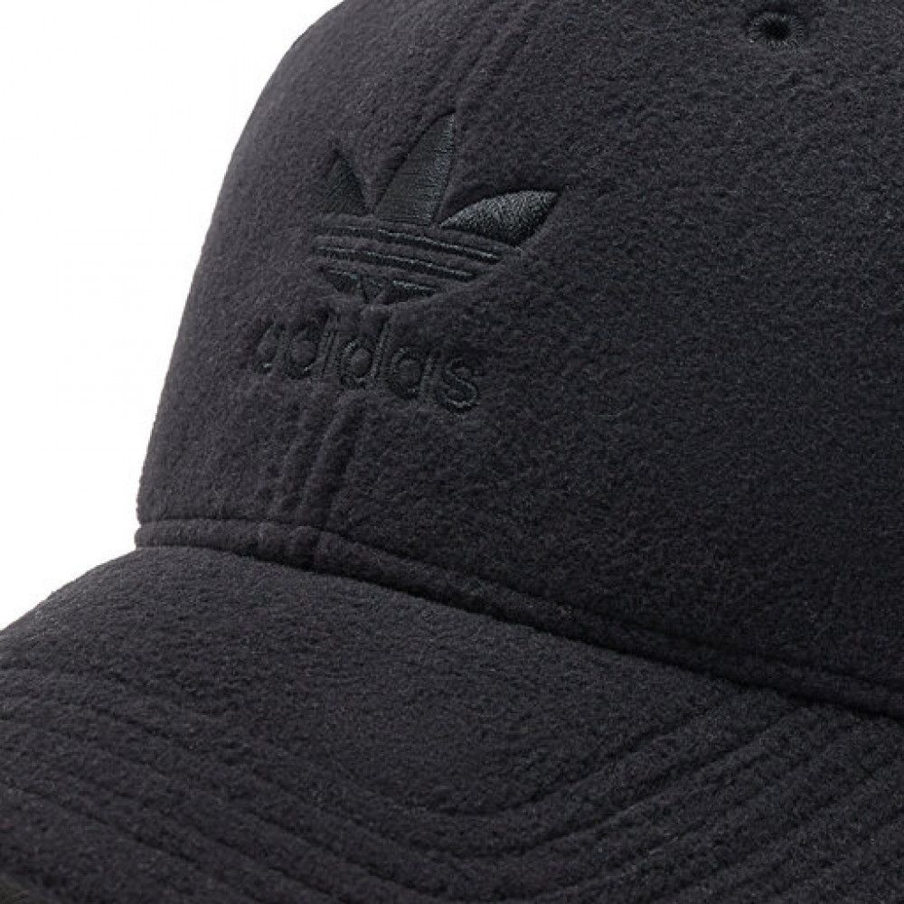 ■アディダス オリジナルス adidas 新品 メンズ クラシック トレフォイル ウィンターフリースキャップ CAP 帽子 黒[HL9332-5760] 七★QWER_画像4