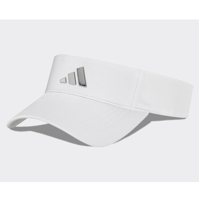 ★アディダス ゴルフ ADIDAS GOLF 新品 メンズ メタルロゴ サンバイザー キャップ 帽子 CAP 白 57-60cm [HT5786-5760] 七 ★QWER★_画像1