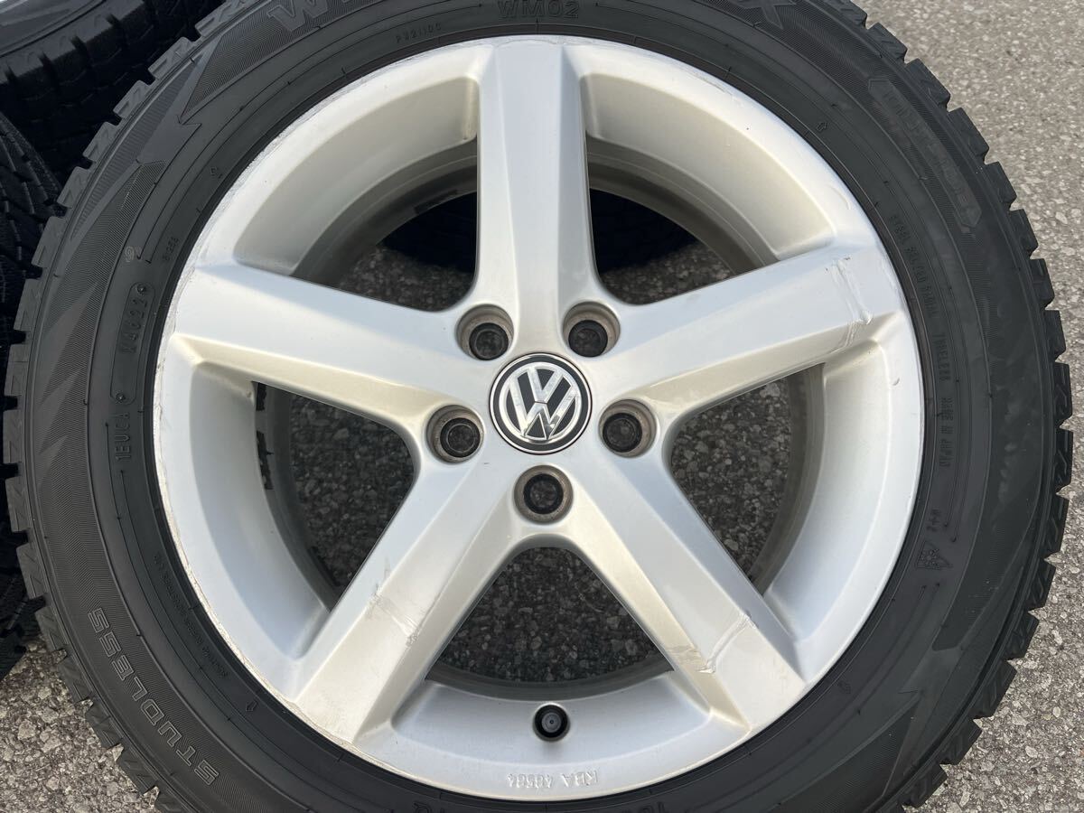 フォルクスワーゲン　ポロ純正　ダンロップWINTER MAXX02 185/60R15 84Q スタッドレスタイヤ4本セット_画像2