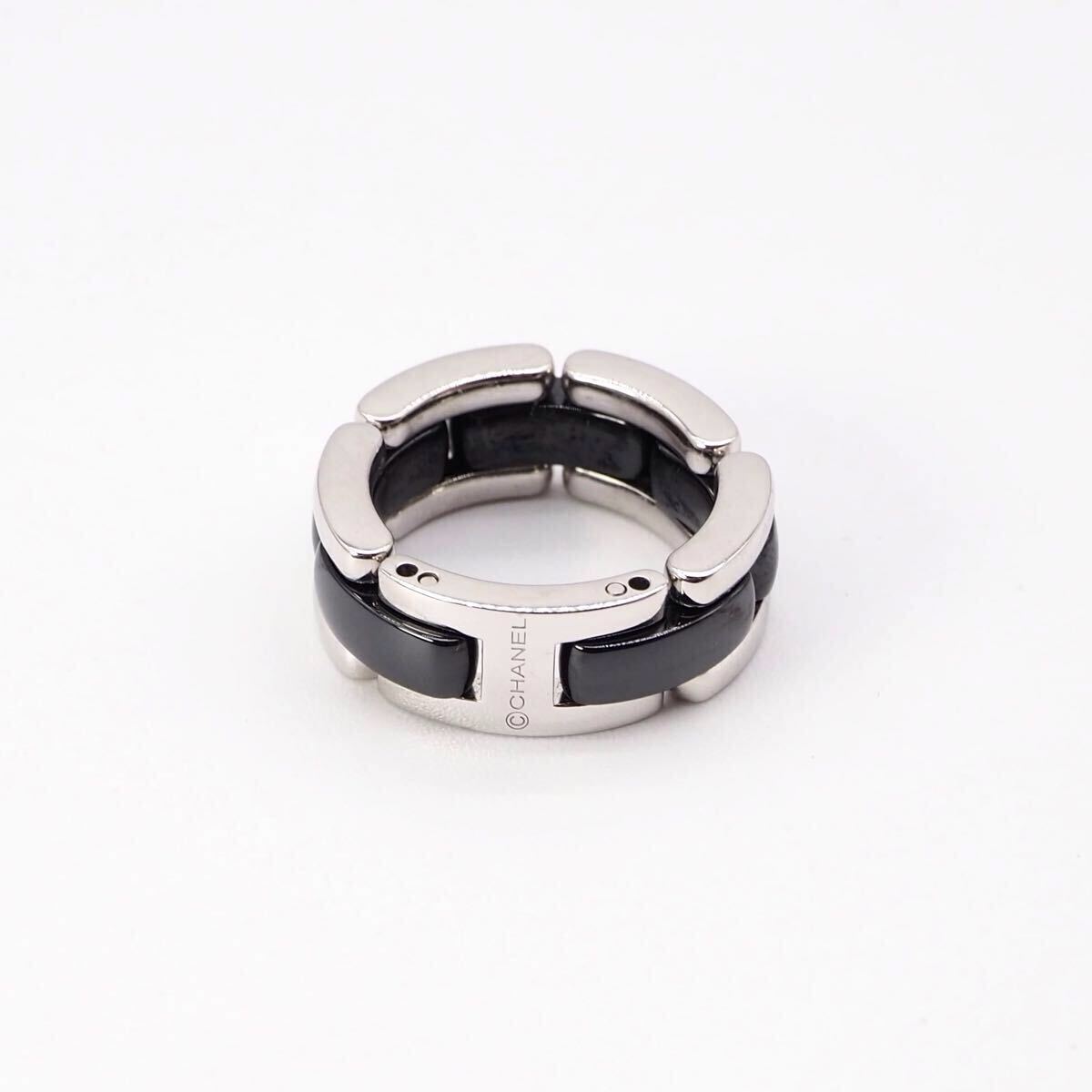 CHANEL 約8号 ウルトラ コレクション リング ホワイトゴールド シャネル_画像1