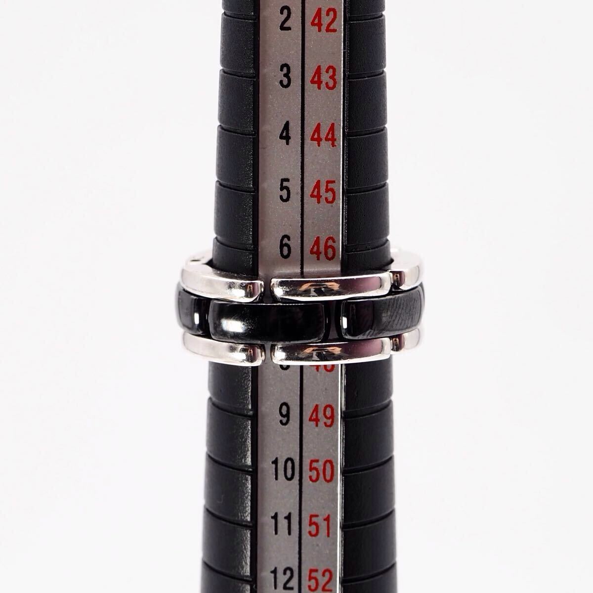 CHANEL 約8号 ウルトラ コレクション リング ホワイトゴールド シャネル_画像6