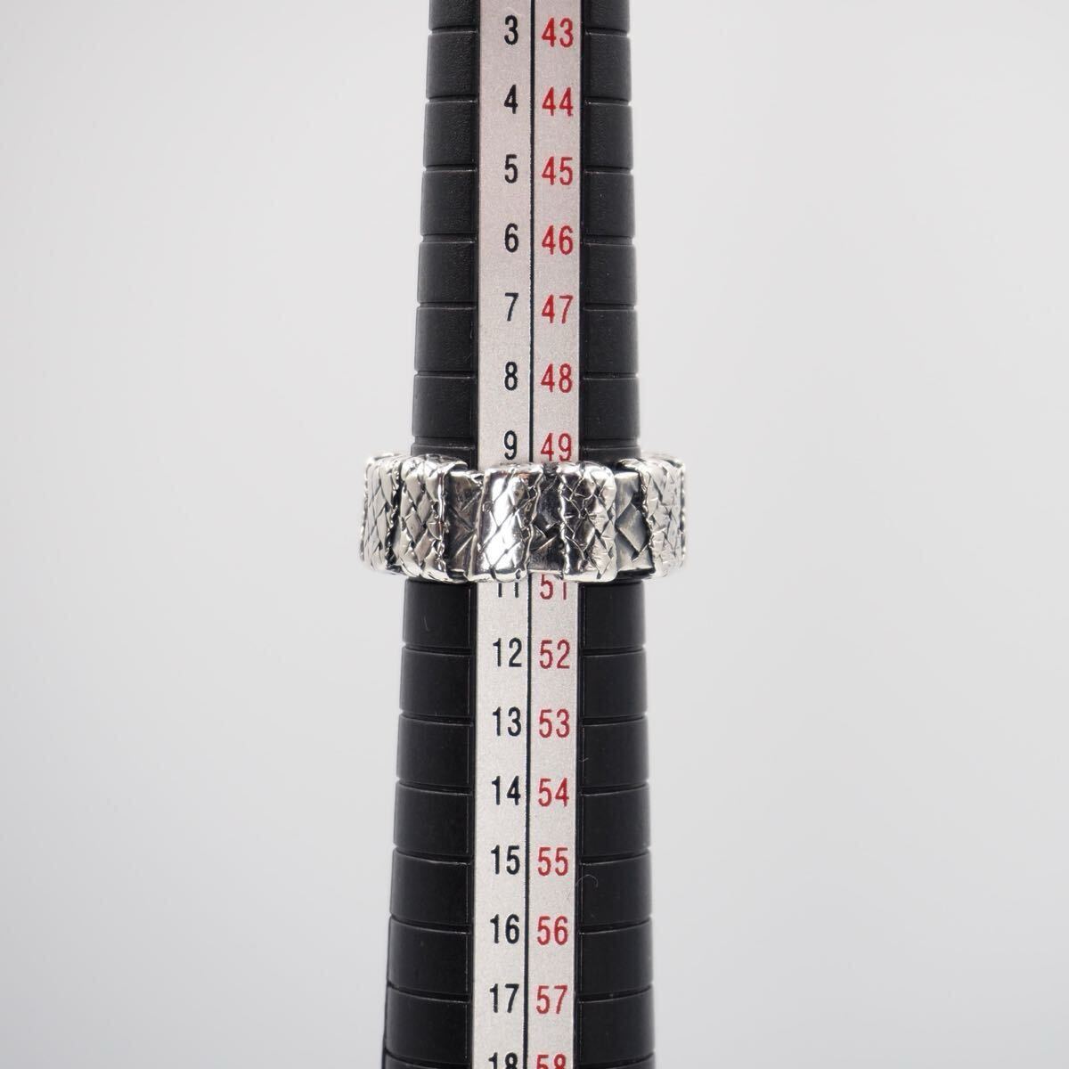 BOTTEGA VENETA 約11号 シグネットリング シルバー925 ボッテガヴェネタ 付属品付き_画像7