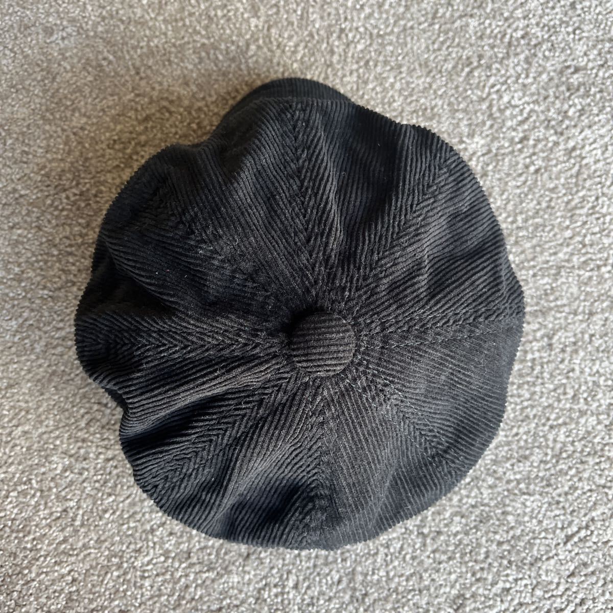 NEW YORK HAT ニューヨークハット キャスケット ワークキャップ ワーク系 コーデュロイ 黒 Lサイズ相当 帽子 ブラック USA 中古品_画像8