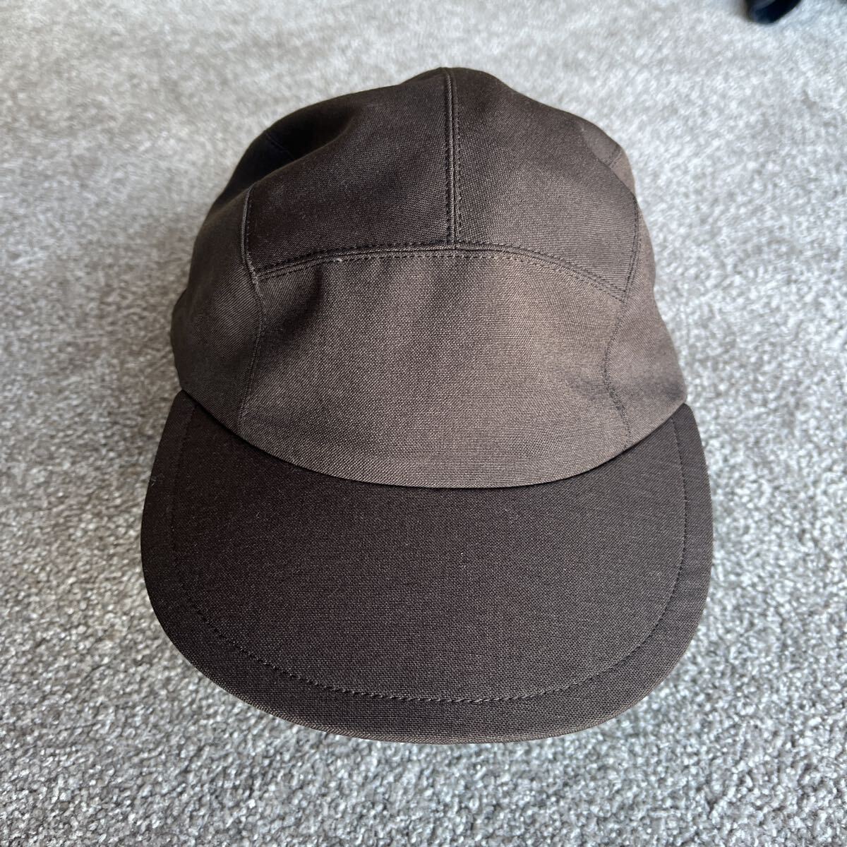 tamme タム キャップ ブラウン 茶 日本製 DAT Inc ポリエステル ウール モヘア 混紡素材 22S0034 6パネルキャップ 帽子 キャップ_画像1