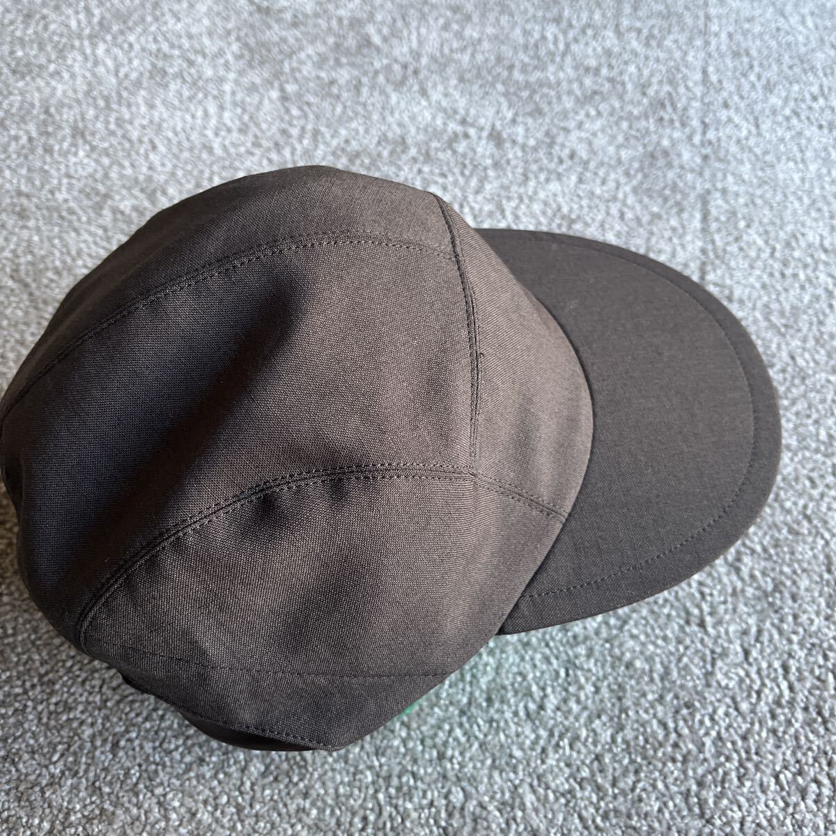 tamme タム キャップ ブラウン 茶 日本製 DAT Inc ポリエステル ウール モヘア 混紡素材 22S0034 6パネルキャップ 帽子 キャップ_画像3