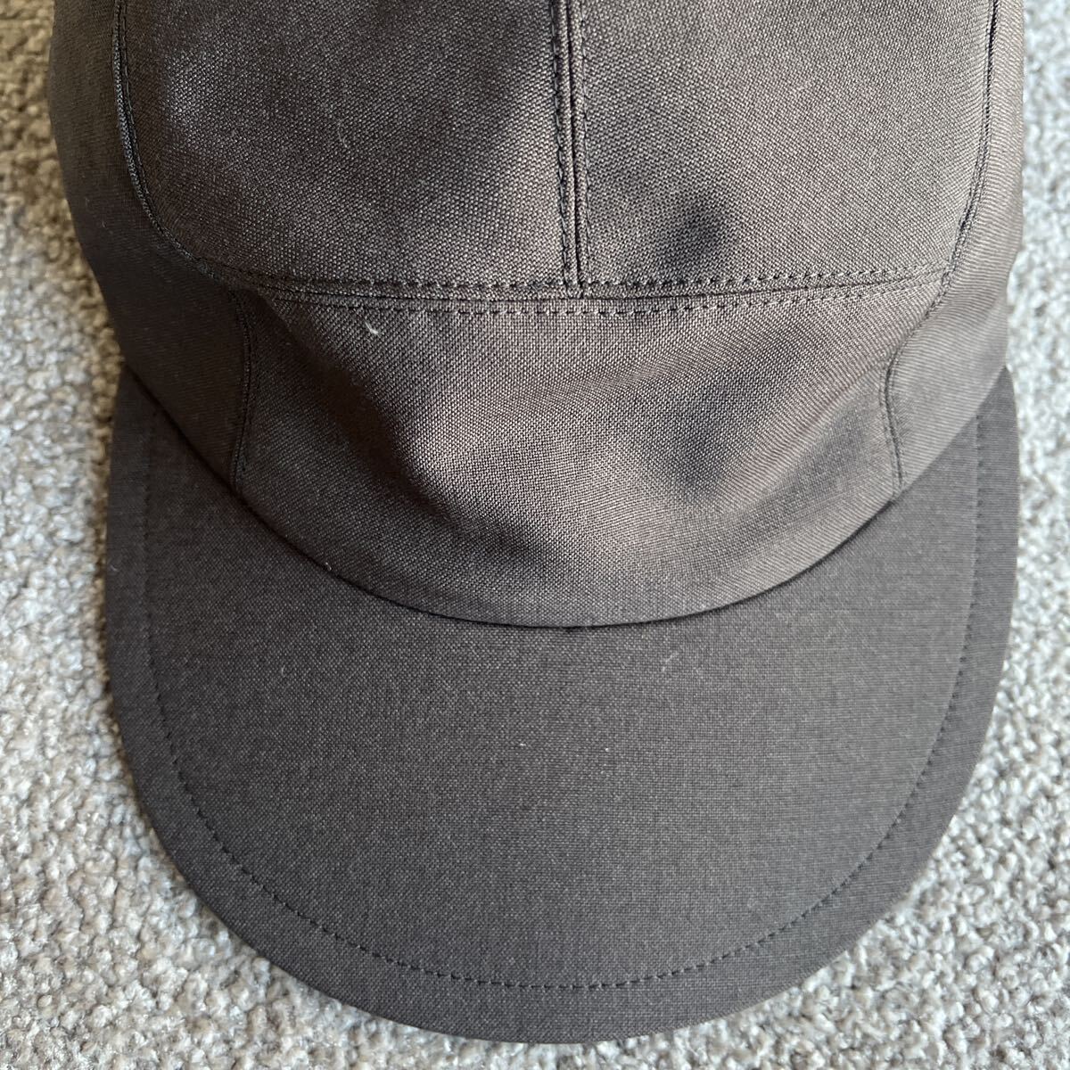 tamme タム キャップ ブラウン 茶 日本製 DAT Inc ポリエステル ウール モヘア 混紡素材 22S0034 6パネルキャップ 帽子 キャップ_画像5