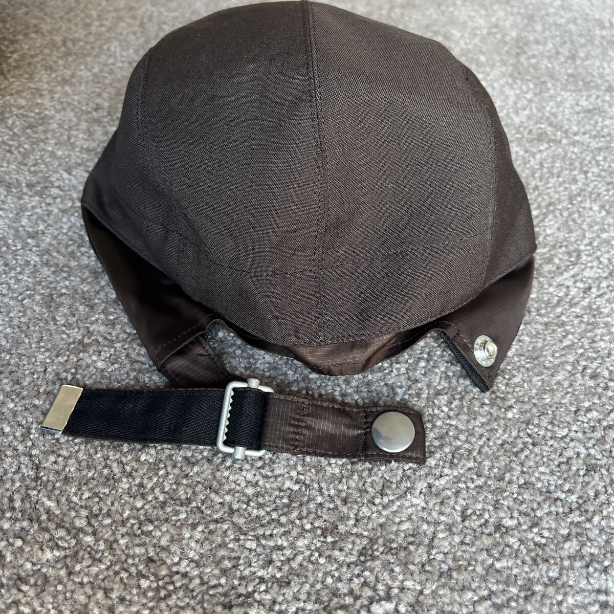 tamme タム キャップ ブラウン 茶 日本製 DAT Inc ポリエステル ウール モヘア 混紡素材 22S0034 6パネルキャップ 帽子 キャップ_画像9