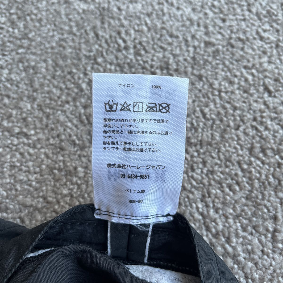 Hurley nonnative ハーレー ノンネイティブ バケットハット 顎紐付き ナイロン100%素材 ブラック アウトドア 帽子 黒 ハット_画像6