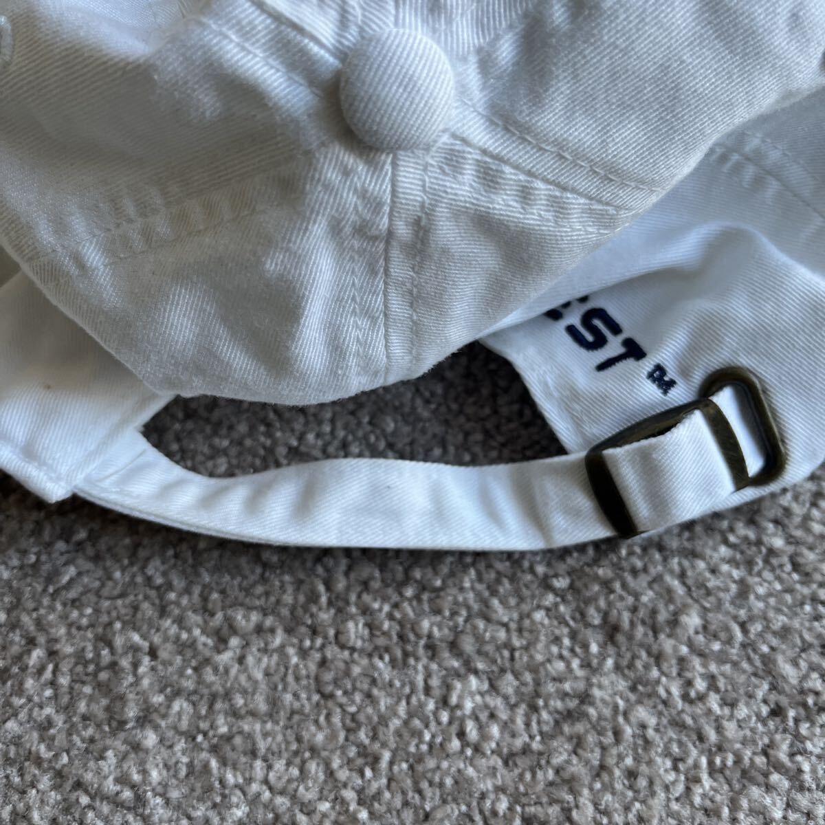 PING ピン ゴルフ用 キャップ　 帽子 ホワイト ロゴ刺繍 裏側汚れあり ゴルフキャップ PINGゴルフキャップ_画像8