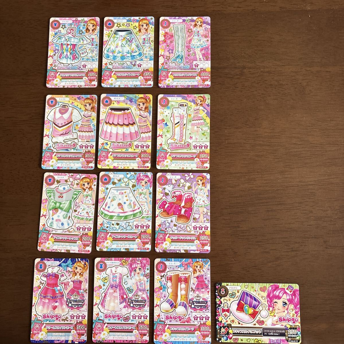 大空あかり ルミナス アルメリアプリズムコーデ アイカツ8チアフルパステルコーデ アイスシャワーコーデ その他天羽まどか含む4点_画像1