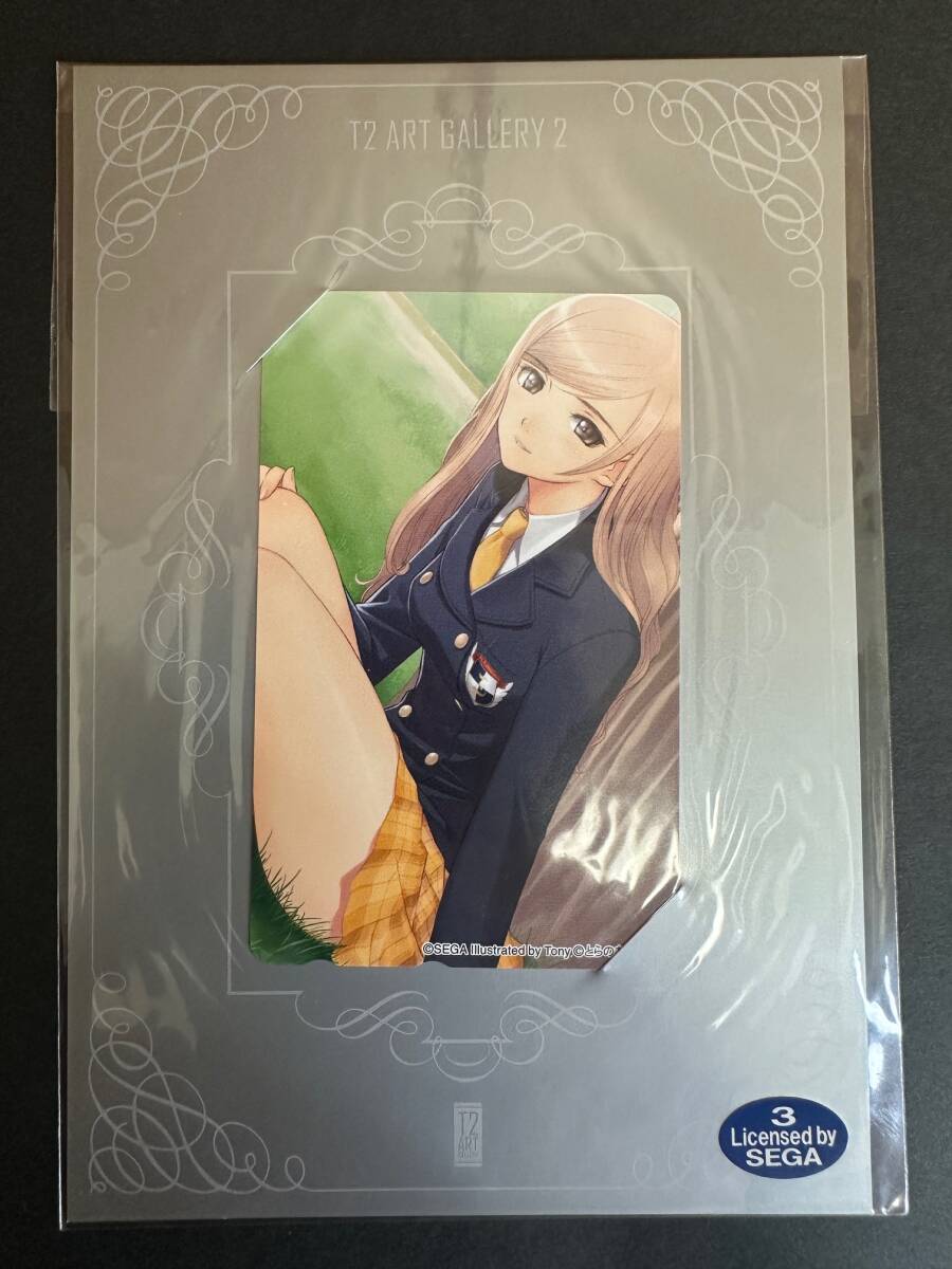 【未使用/未開封】T2 ART GALLERY II 台紙付きテレカ TONY クレハ・トウカ 呉羽冬華_画像1