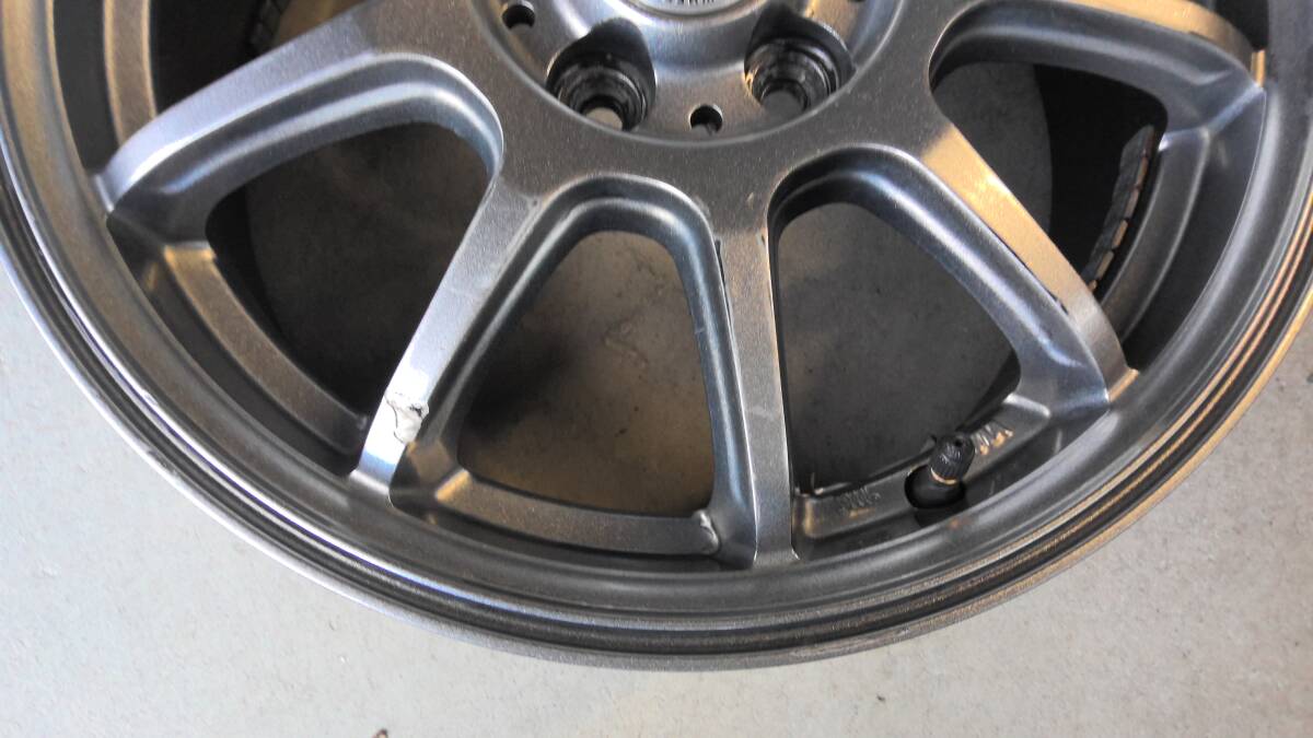 ☆★LCZ 6Jx15 +45 PCD100 5H ハブ径約67㎜ アルミホイール 4本セット 中古品★☆_画像6