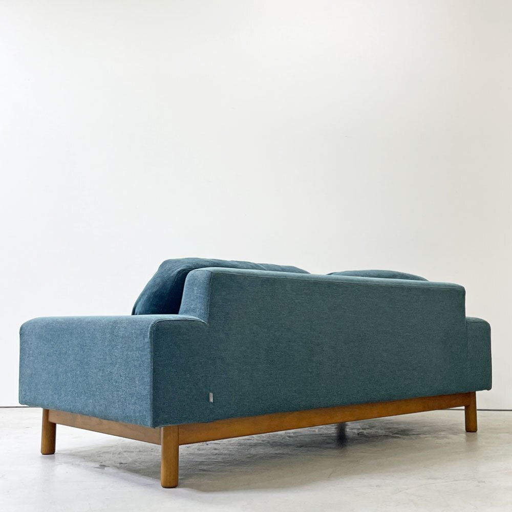 ● シーヴ SIEVE バージュ bulge 二人掛けソファ 2Pソファ 2シーター W177㎝ブルー系 ファブリック ナチュラルモダンデザイン_画像5