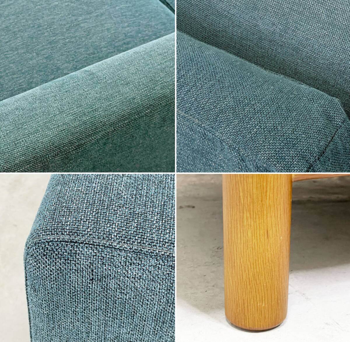 ● シーヴ SIEVE バージュ bulge 二人掛けソファ 2Pソファ 2シーター W177㎝ブルー系 ファブリック ナチュラルモダンデザイン_画像9