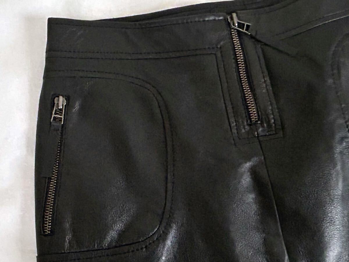 ZARA☆ザラ☆オーバースカート☆本革☆レディースM☆ブラック☆未使用_画像3