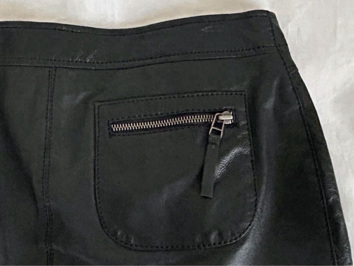 ZARA☆ザラ☆オーバースカート☆本革☆レディースM☆ブラック☆未使用_画像6