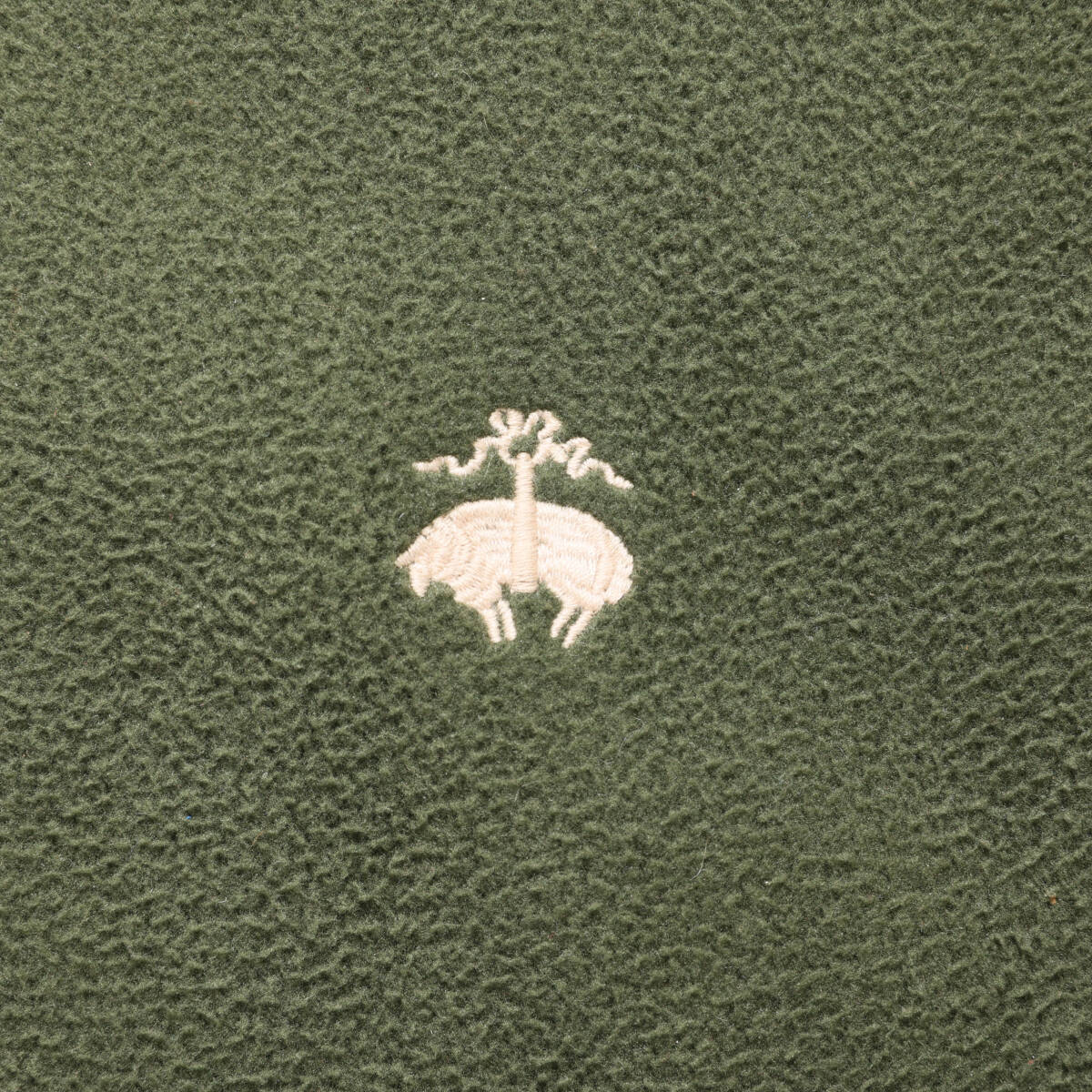 Brooks Brothers◆スタンドカラー フリースベスト◆オリーブ×ベージュ◆サイズXL_画像5