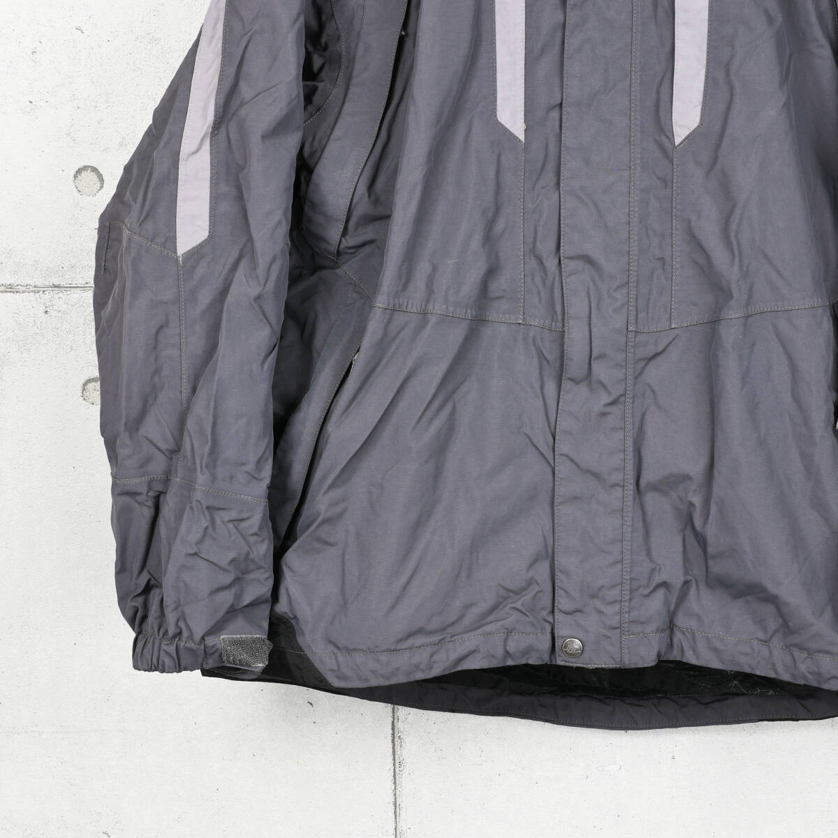 THE NORTH FACEノースフェイス◆ナイロンシェルジャケット◆チャコール×ブラック◆サイズL_画像4