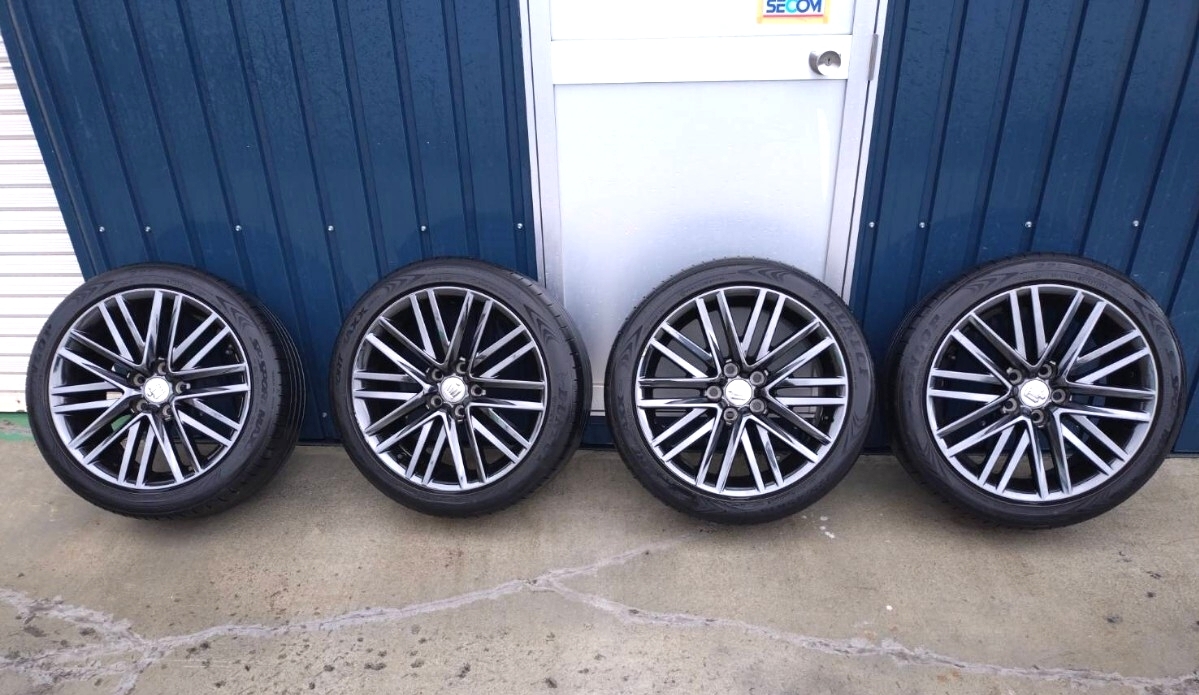 210系 クラウンアスリート 純正ホイール スパッタリング 18インチ 8J PCD114.3 5穴 純正流用 225/45R18_画像1