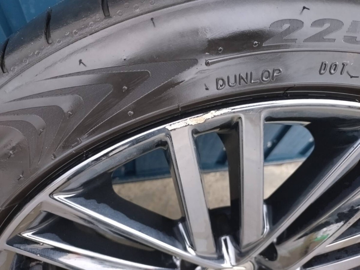 210系 クラウンアスリート 純正ホイール スパッタリング 18インチ 8J PCD114.3 5穴 純正流用 225/45R18_画像4