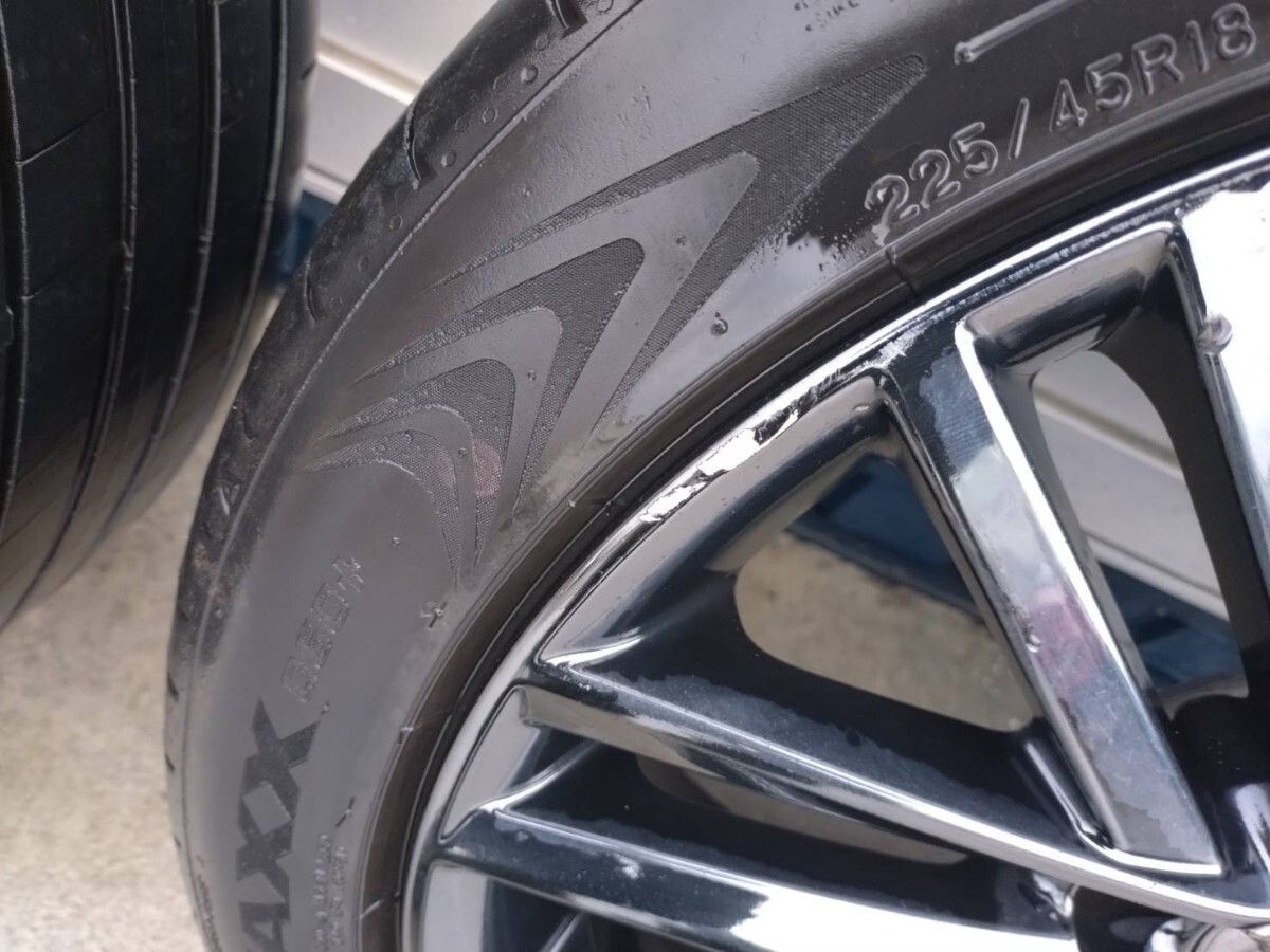 210系 クラウンアスリート 純正ホイール スパッタリング 18インチ 8J PCD114.3 5穴 純正流用 225/45R18_画像5