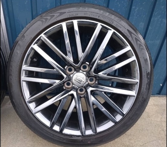 210系 クラウンアスリート 純正ホイール スパッタリング 18インチ 8J PCD114.3 5穴 純正流用 225/45R18_画像2