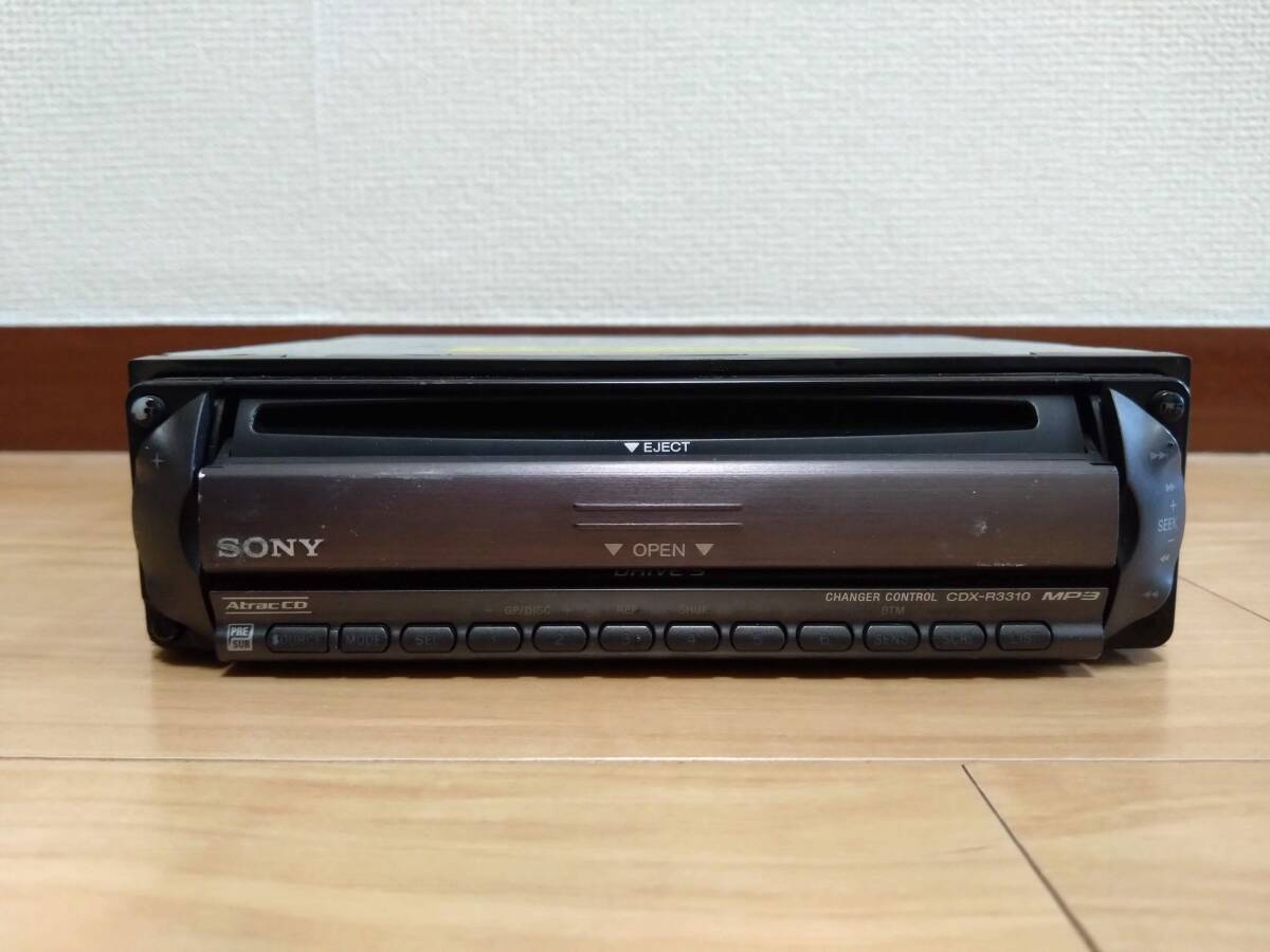 【中古品】ソニー1DINカーオーディオ MD/CDコントロール機能付 MP3対応 FM/AM CDプレーヤー CDX-R3310_画像2