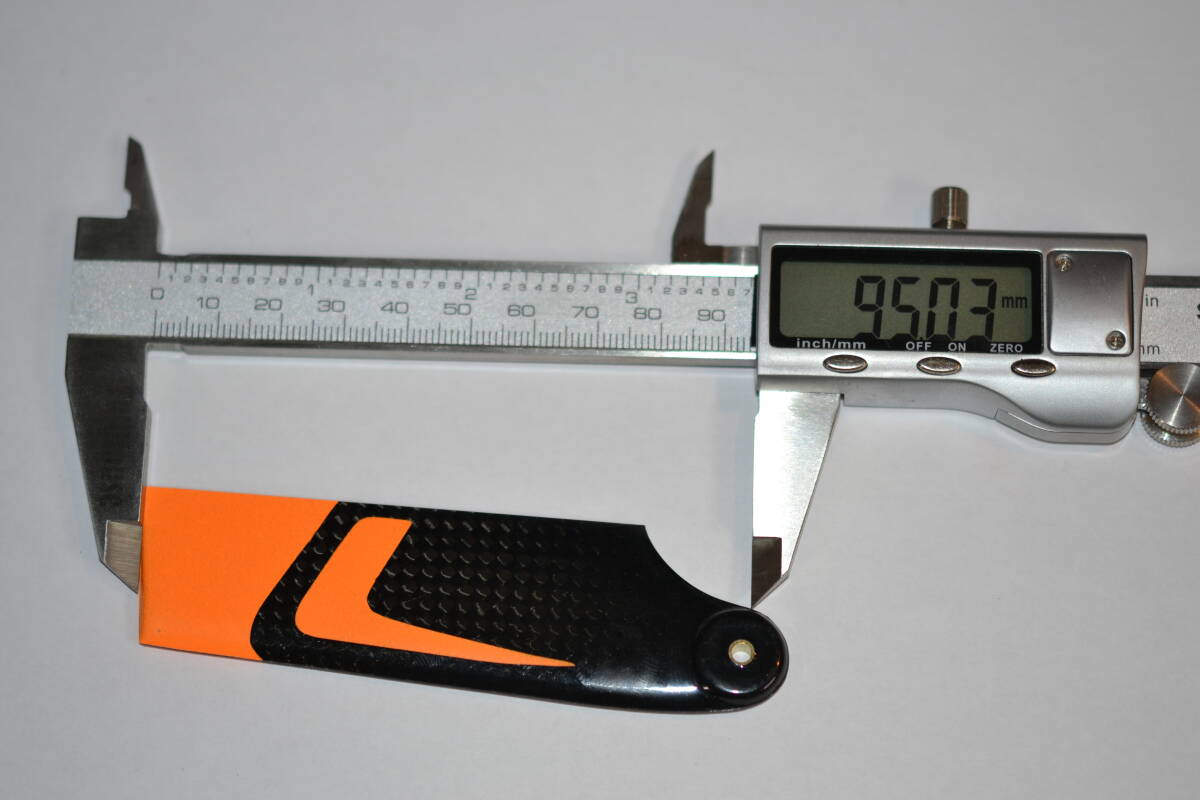 新品 1ST 550/600 RCヘリコプター用 テールローター カーボン 95mm_画像3