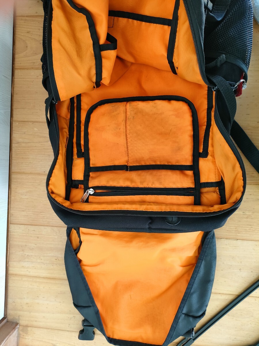 ●ALPHA INDUSTRIES 黒 バックパック / 大容量 デイパック リュック メンズ リュック バックパック ブラック リュックサック 大容量 黒_画像6