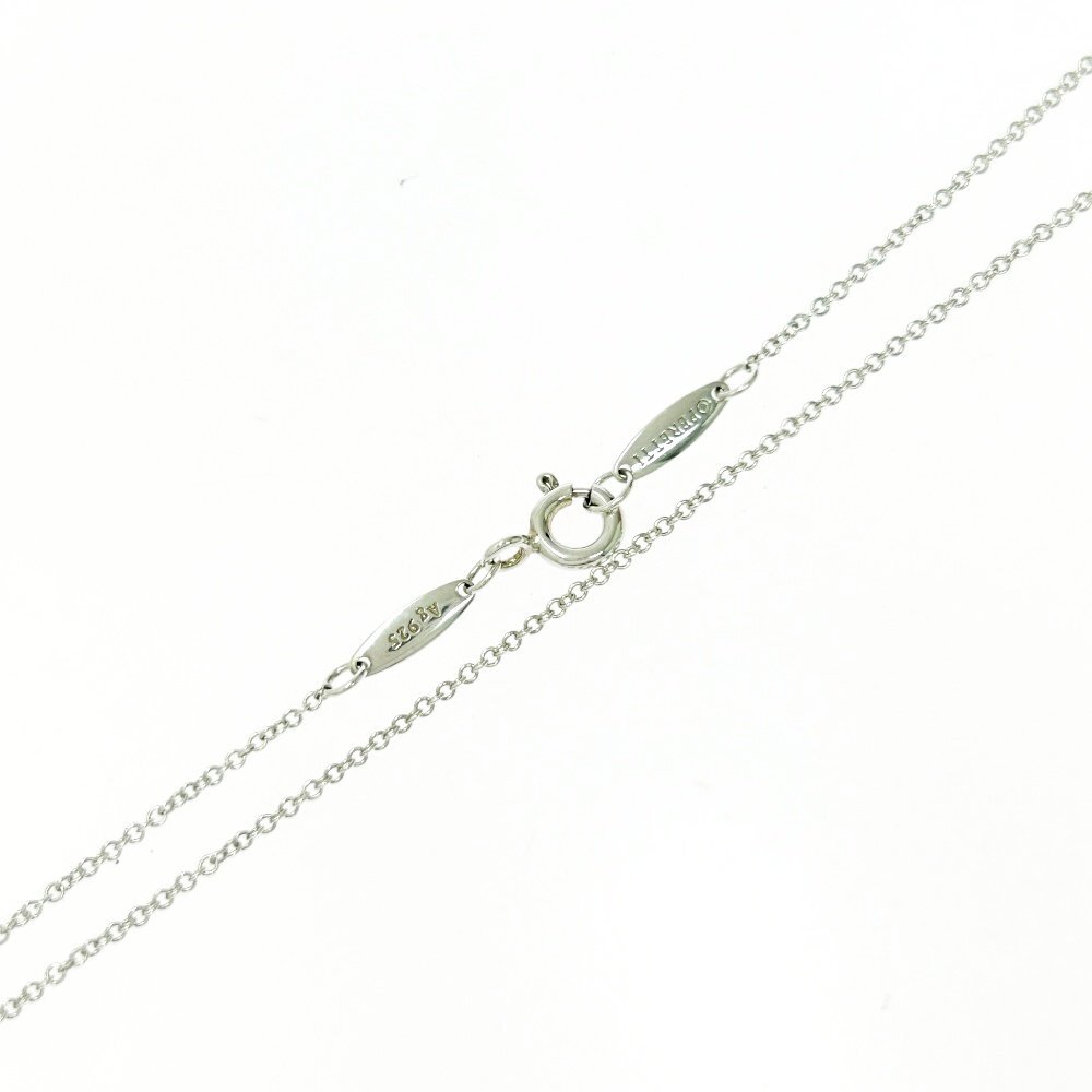 [1 иен старт ][ с коробкой ]TIFFANY & Co. Tiffany серебряный Open Heart Mini 1.4g 925 печать колье 525829