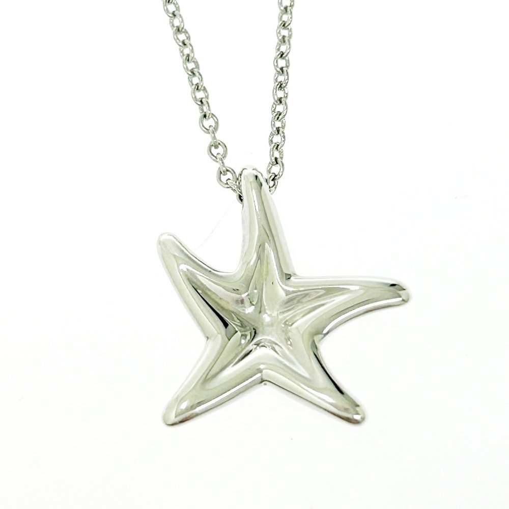 【1円スタート】TIFFANY & Co. ティファニー シルバー スターフィッシュ 3.1g 925刻印 ネックレス 525987_画像2