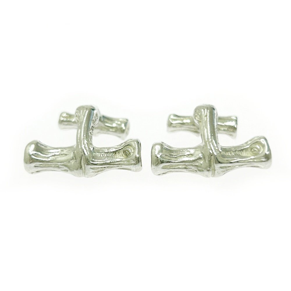 【1円スタート】TIFFANY & Co. ティファニー シルバー バンブー 総重量11.2g 925刻印 カフス 526500_画像1