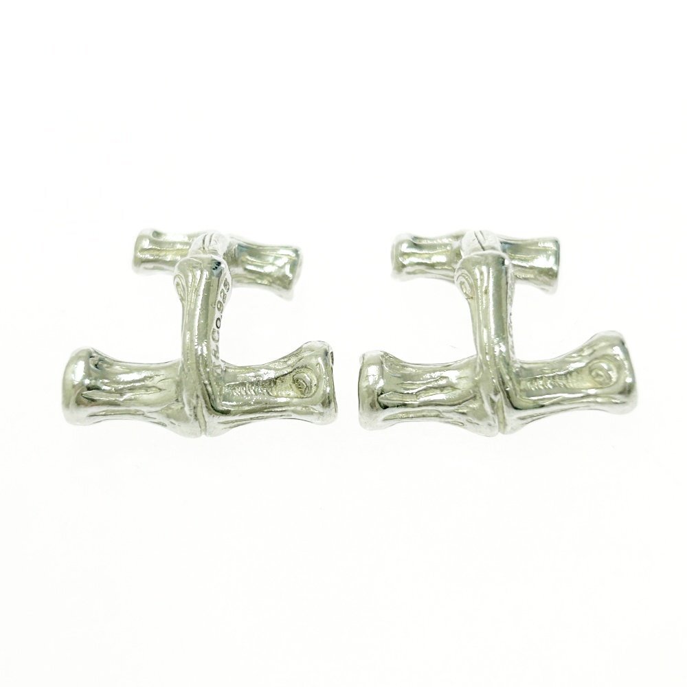【1円スタート】TIFFANY & Co. ティファニー シルバー バンブー 総重量11.2g 925刻印 カフス 526500_画像5