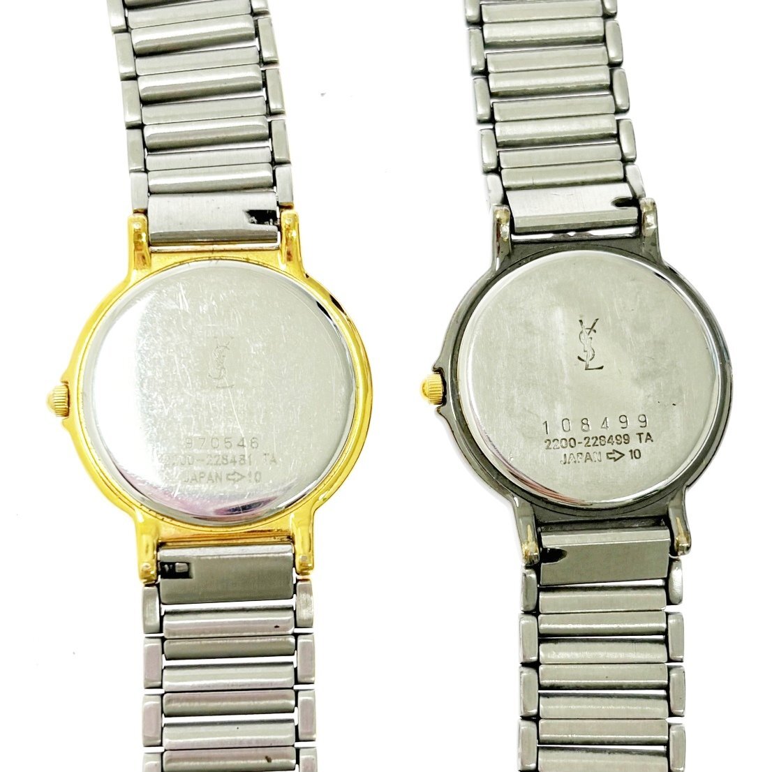 [1 иен старт ][ продажа комплектом ]YVES SAINT LAURENTivu* солнечный rolan часы * работа товар * неподвижный * утиль 510915