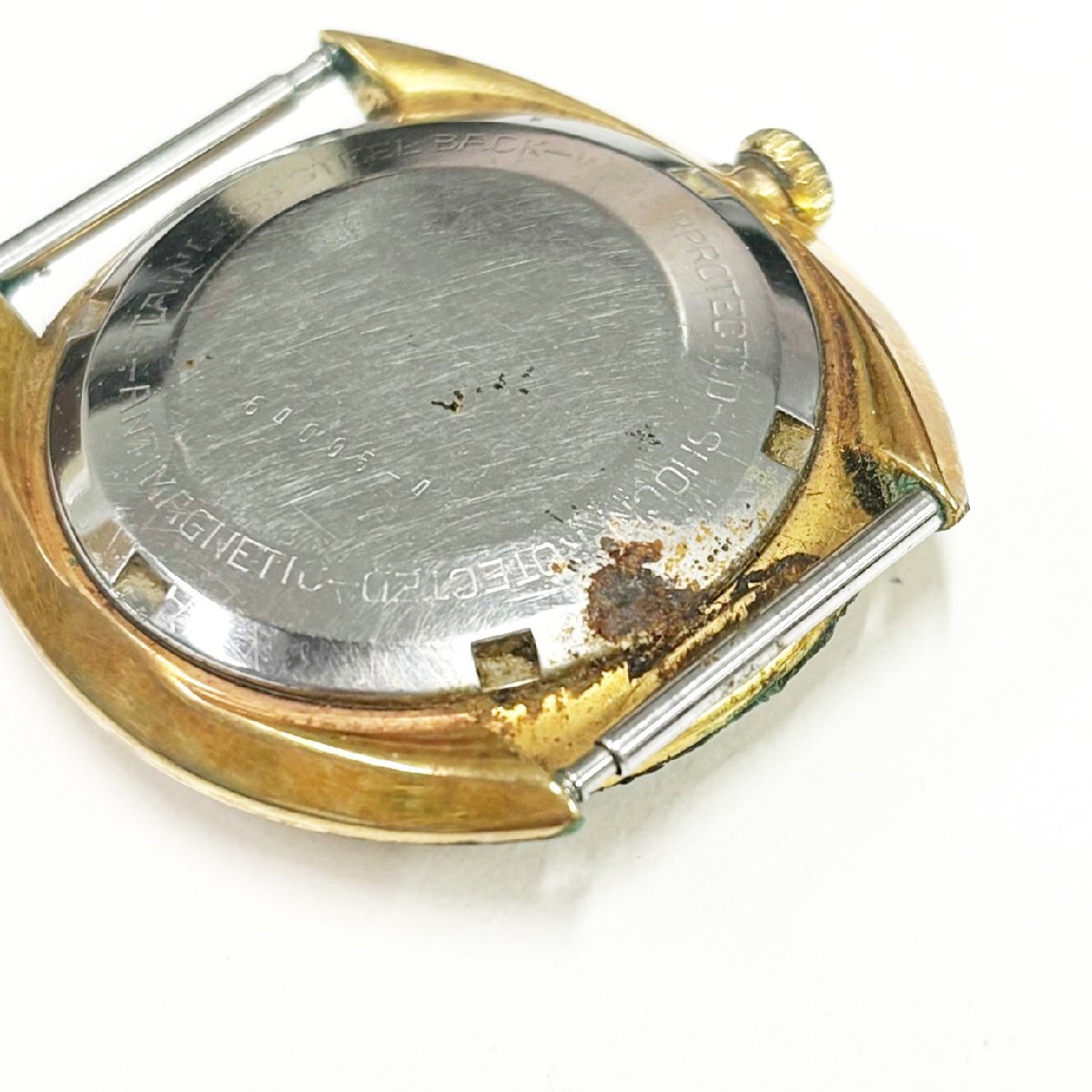 【1円スタート】【訳あり品】HAMILTON ハミルトン デイト GP×SS シルバー文字盤 自動巻き メンズ腕時計 507745_画像5