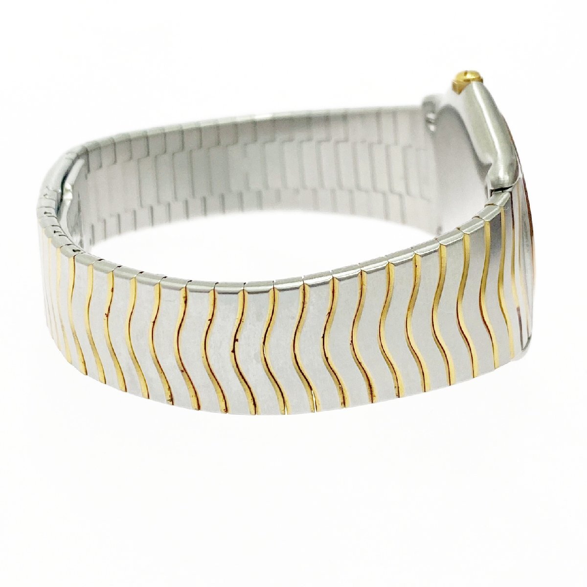 【1円スタート】EBEL エベル 184903 クラシック ウェーブ デイト GP×SS クオーツ メンズ腕時計 ジャンク 516734_画像7