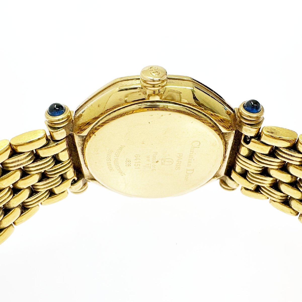 [1 иен старт ]Christian Dior Christian Dior 64151 ok tagon не пропускающее стекло GP кварц женские наручные часы 514984