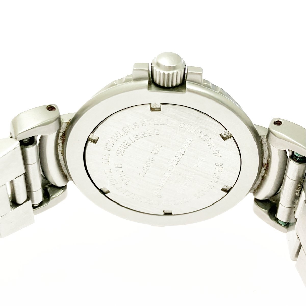 【1円スタート】HUNTING WORLD ハンティングワールド SPL.0144165 スポーツアバウト SS ブラック文字盤 クオーツ レディース腕時計 519508_画像6