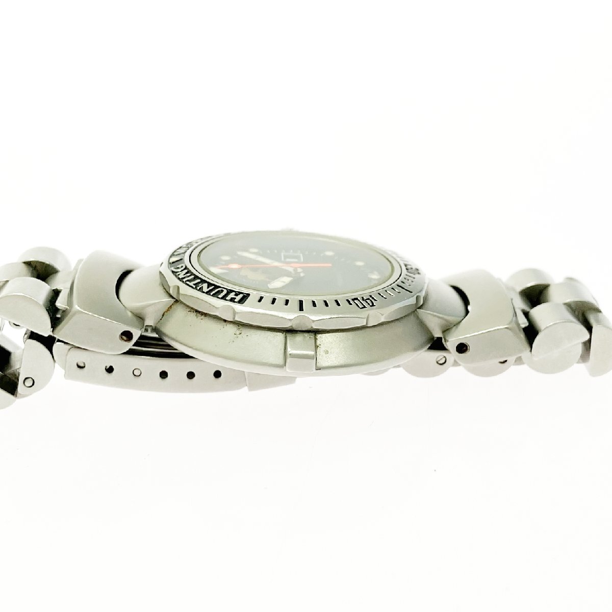 【1円スタート】HUNTING WORLD ハンティングワールド SPL.0144165 スポーツアバウト SS ブラック文字盤 クオーツ レディース腕時計 519508_画像3