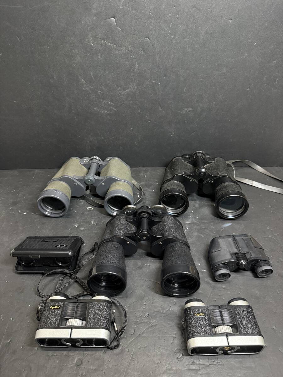 ★コレクター必見 双眼鏡 7個まとめ サイズいろいろ 自然観察 スポーツ観戦 ビンテージ コレクション 現状品 Se274_画像1
