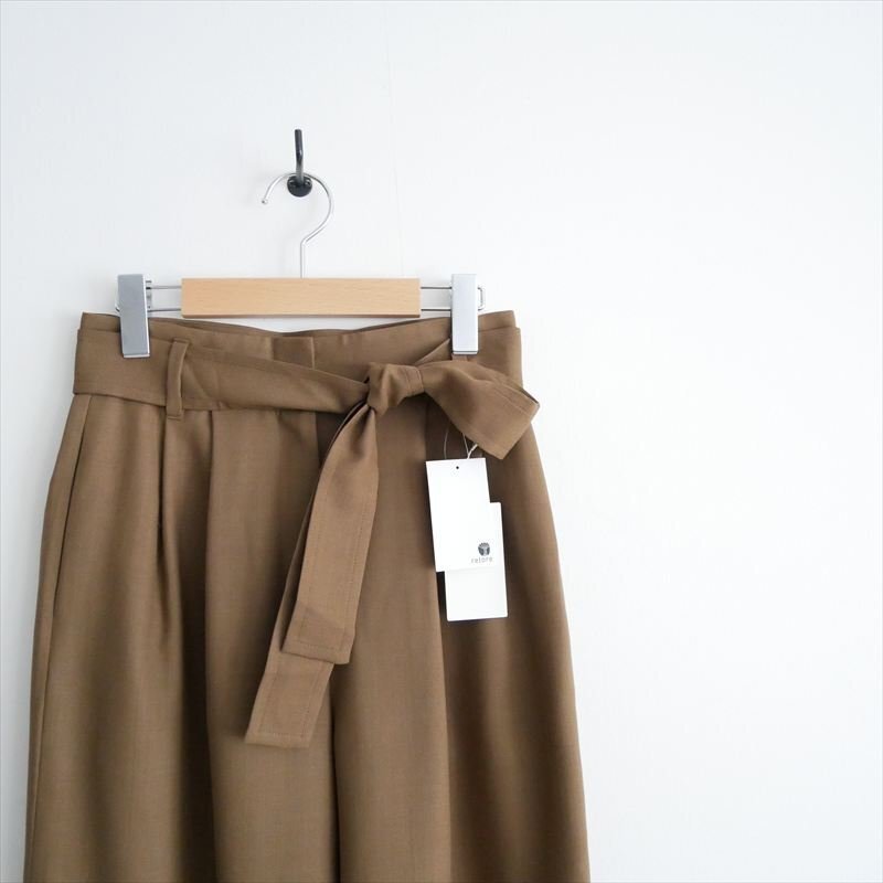 2024AW / 未使用 / Ballsey ボールジィ / TOMORROWLAND / ライトカルゼ ベルテッドパンツ 32 / 11043404002 / 2503-2006_画像2