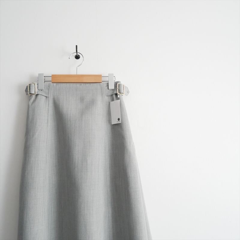 2022AW / ebure エブール / レーヨンウールスカート 36 / 3610500102 / 2505-0017_画像2