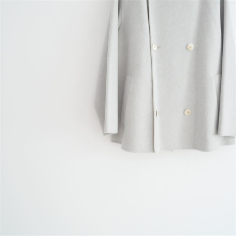 〇2022AW / GALERIE VIE ギャルリーヴィー / ウールダブルフェイス ショートノーカラートレンチコート / 23082408001 / 2504-0072_画像4