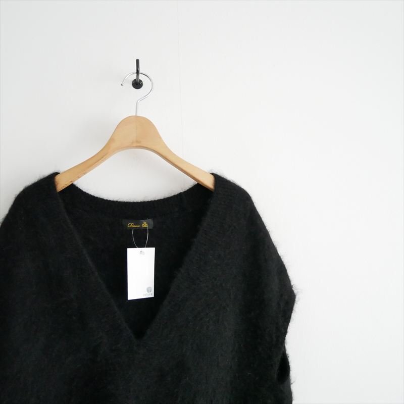 2022AW / Drawer ドゥロワー / 7GカシミヤVネックノースリーブニット / 6518-299-0500 / 2503-0309_画像2